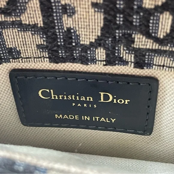 DIOR Blue Oblique Canvas and Leather Saddle Belt Bag 🤍 - Picture 8 of 12